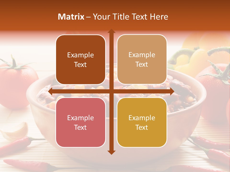 American Cuisine Meal Peppers PowerPoint Template
