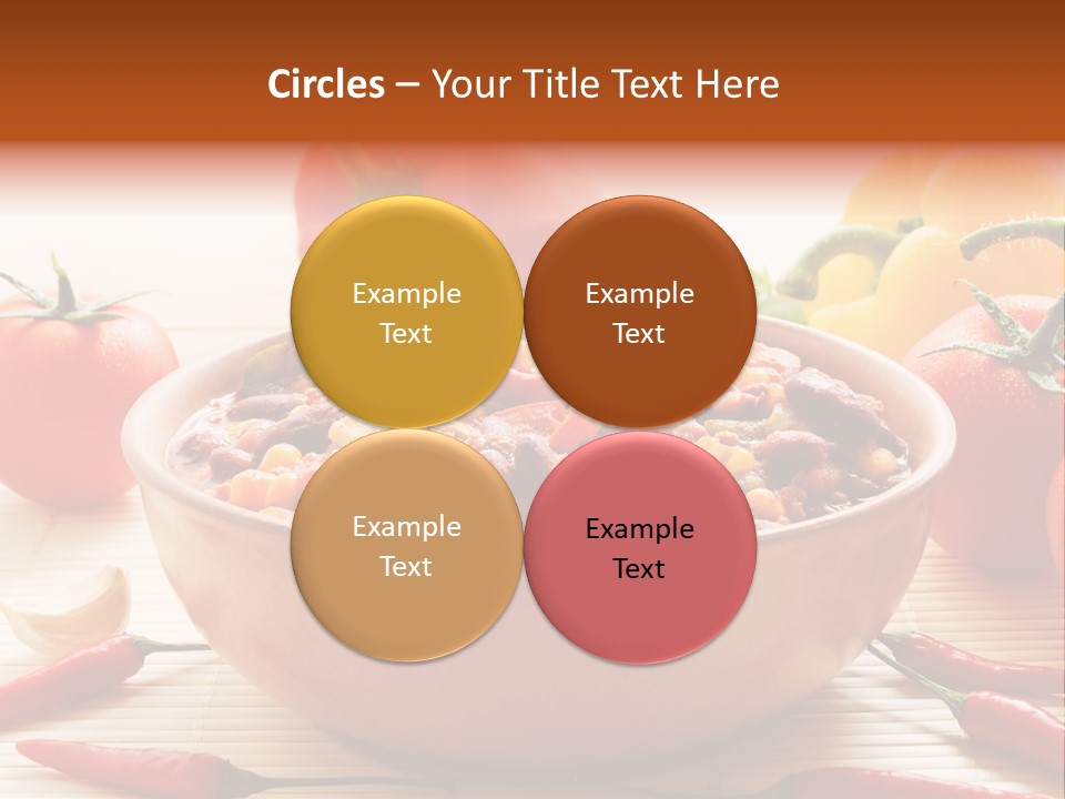 American Cuisine Meal Peppers PowerPoint Template