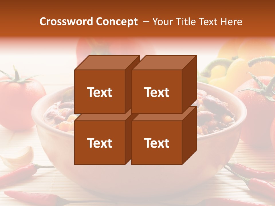 American Cuisine Meal Peppers PowerPoint Template