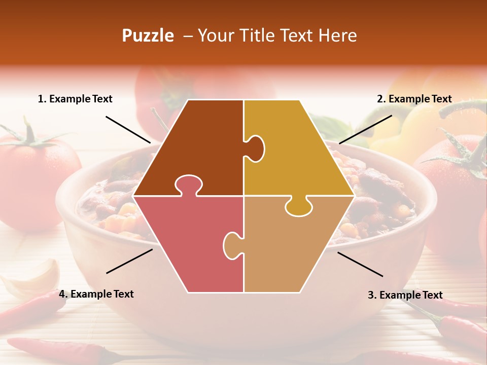 American Cuisine Meal Peppers PowerPoint Template