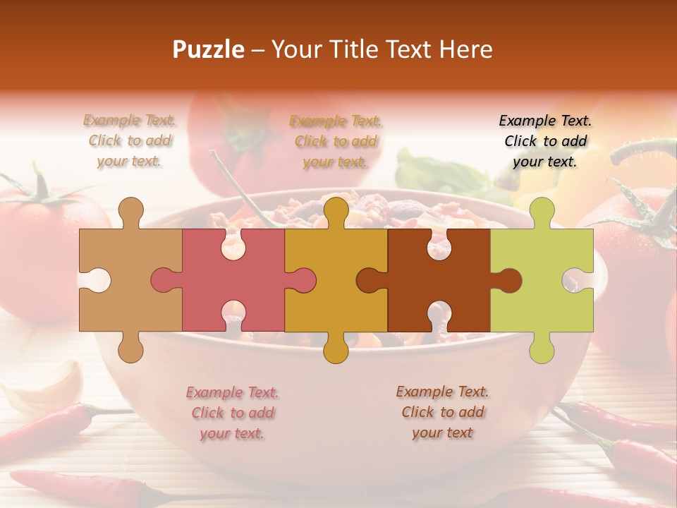 American Cuisine Meal Peppers PowerPoint Template