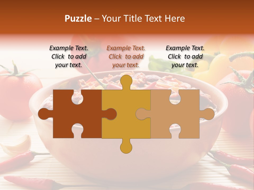 American Cuisine Meal Peppers PowerPoint Template