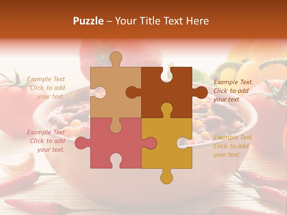 American Cuisine Meal Peppers PowerPoint Template