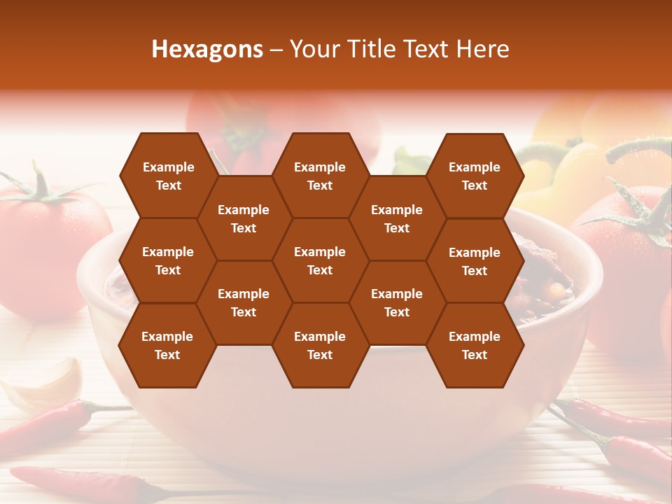 American Cuisine Meal Peppers PowerPoint Template