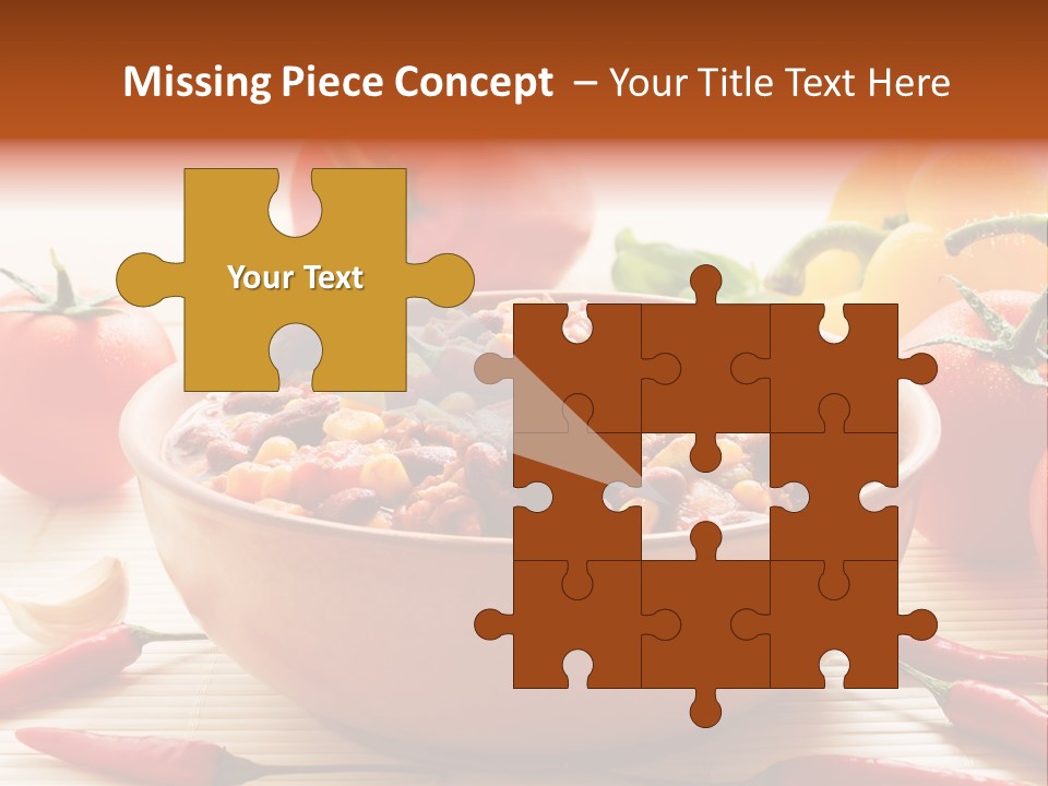 American Cuisine Meal Peppers PowerPoint Template