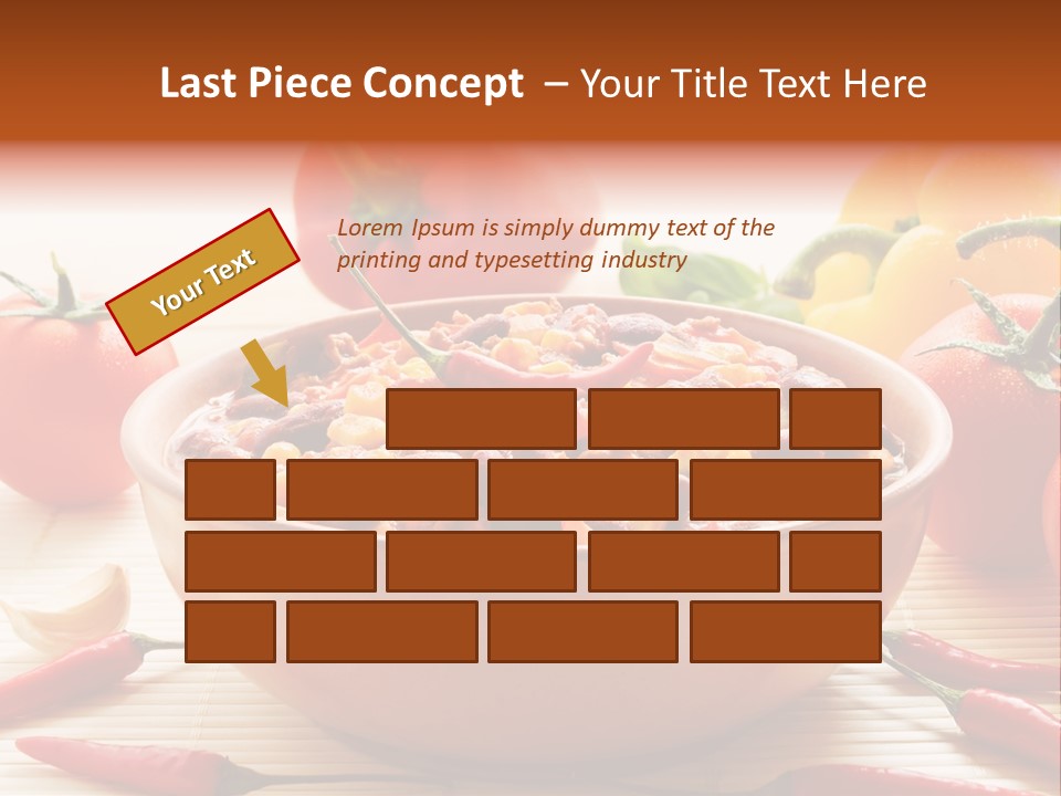 American Cuisine Meal Peppers PowerPoint Template