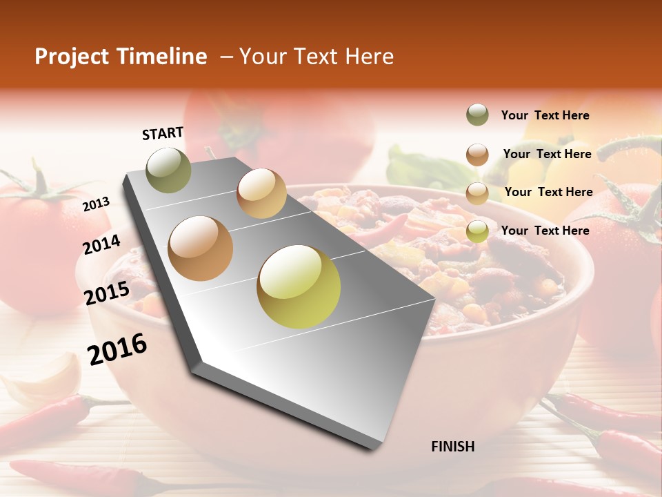 American Cuisine Meal Peppers PowerPoint Template