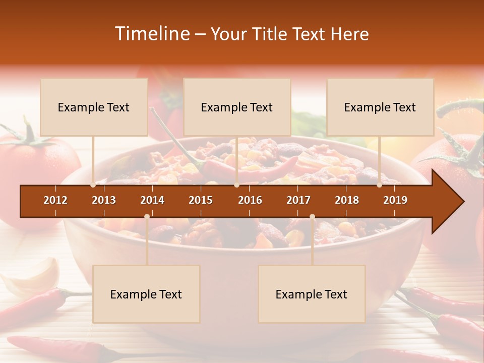 American Cuisine Meal Peppers PowerPoint Template