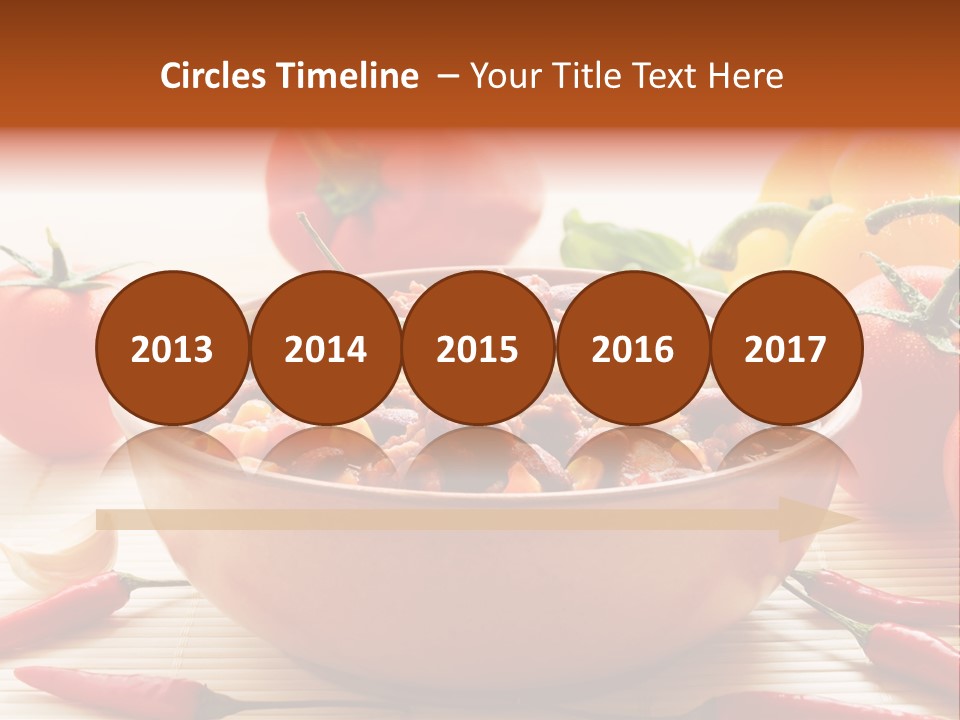 American Cuisine Meal Peppers PowerPoint Template