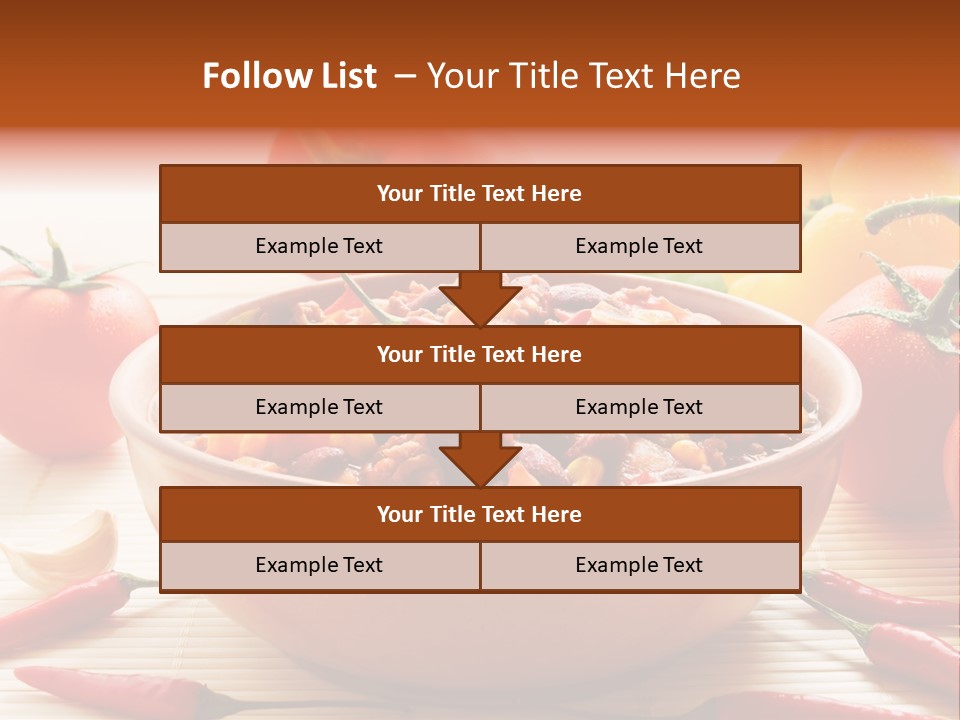 American Cuisine Meal Peppers PowerPoint Template