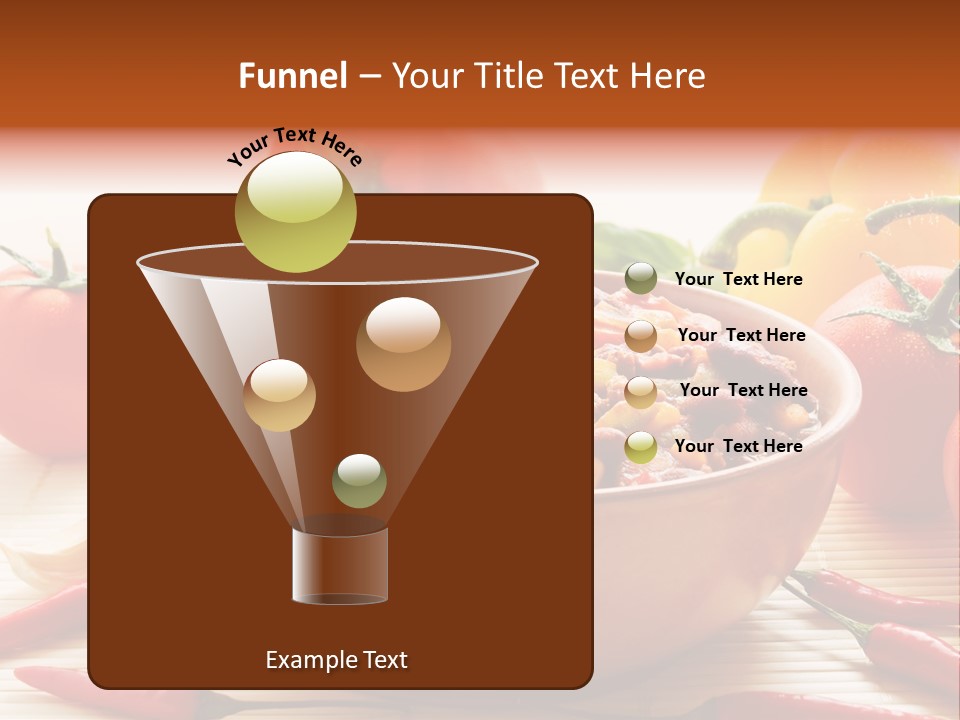 American Cuisine Meal Peppers PowerPoint Template