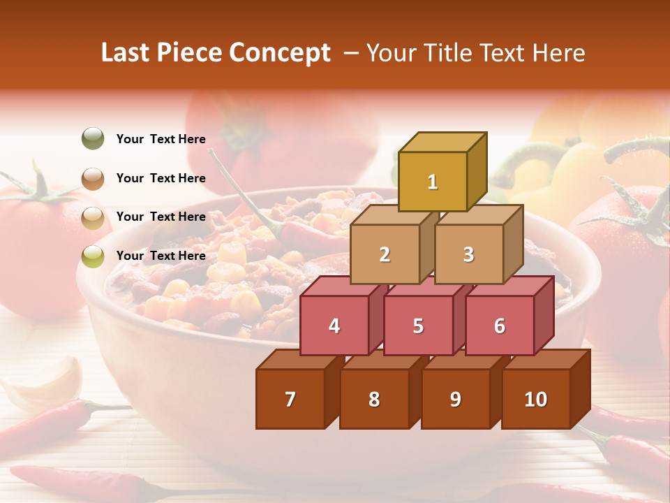 American Cuisine Meal Peppers PowerPoint Template