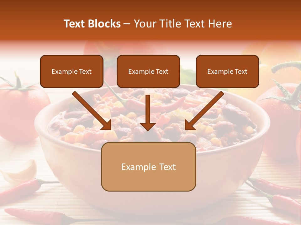 American Cuisine Meal Peppers PowerPoint Template