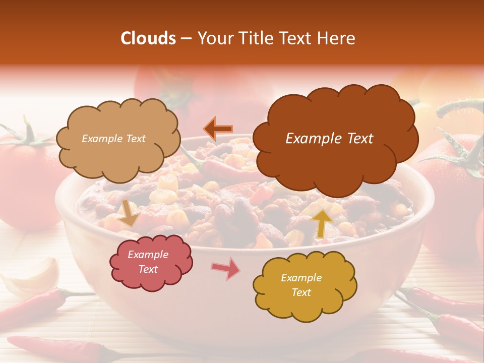 American Cuisine Meal Peppers PowerPoint Template