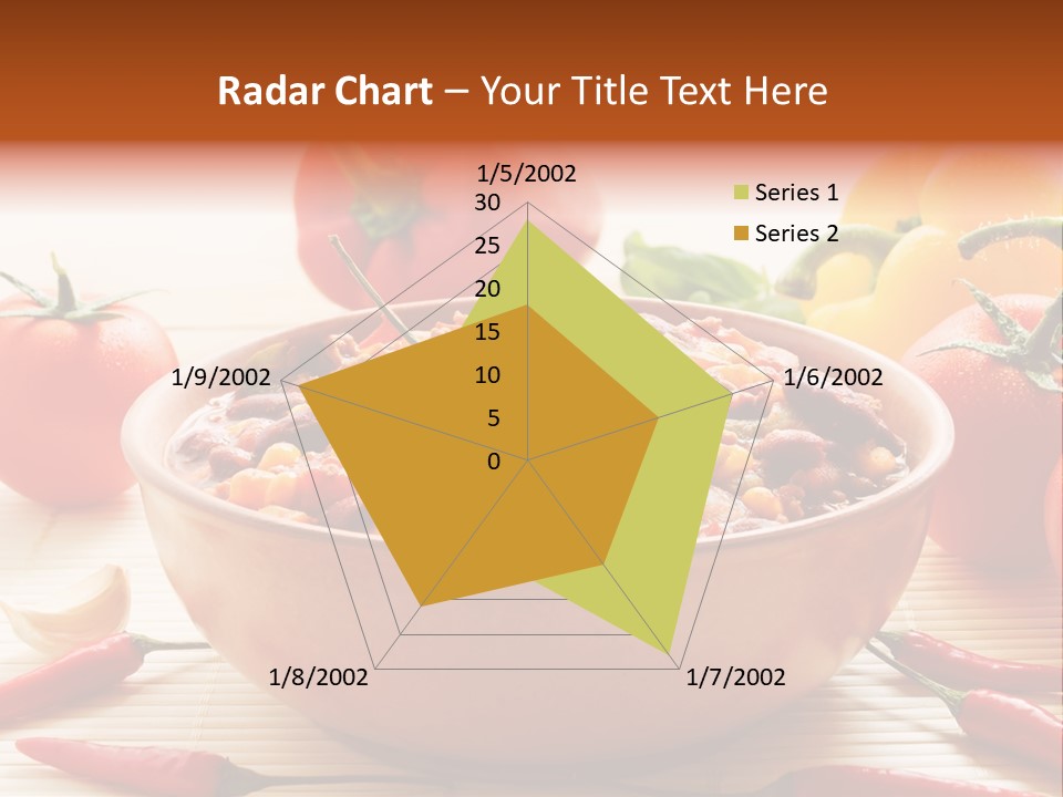 American Cuisine Meal Peppers PowerPoint Template