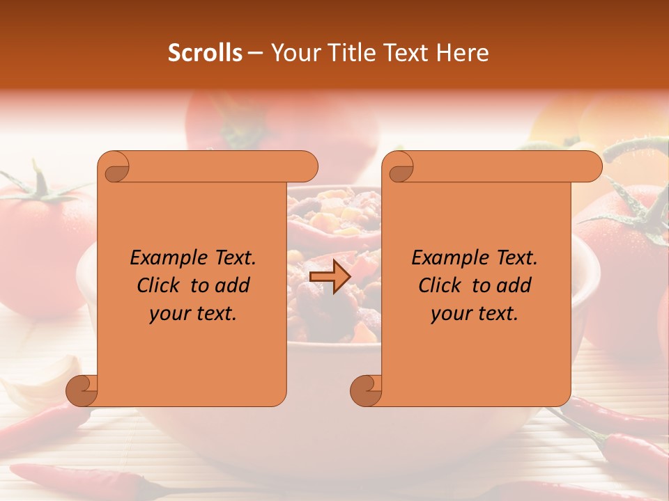 American Cuisine Meal Peppers PowerPoint Template