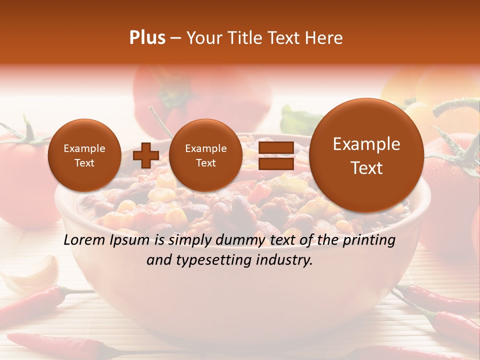 American Cuisine Meal Peppers PowerPoint Template
