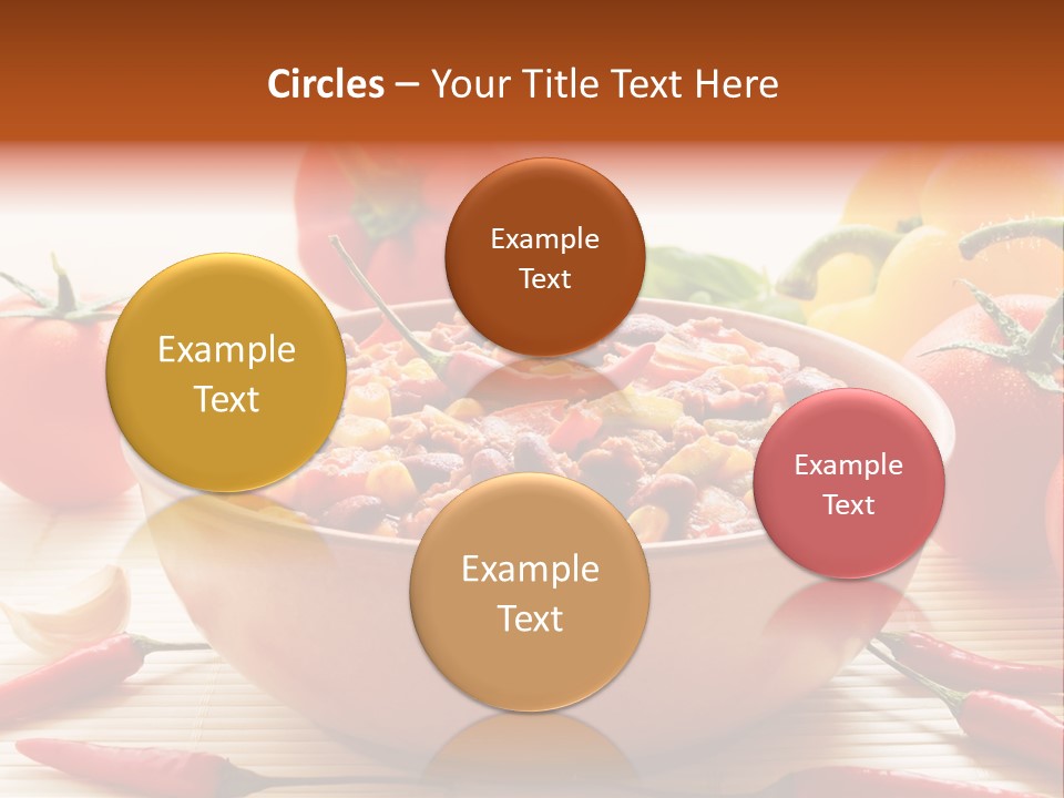 American Cuisine Meal Peppers PowerPoint Template