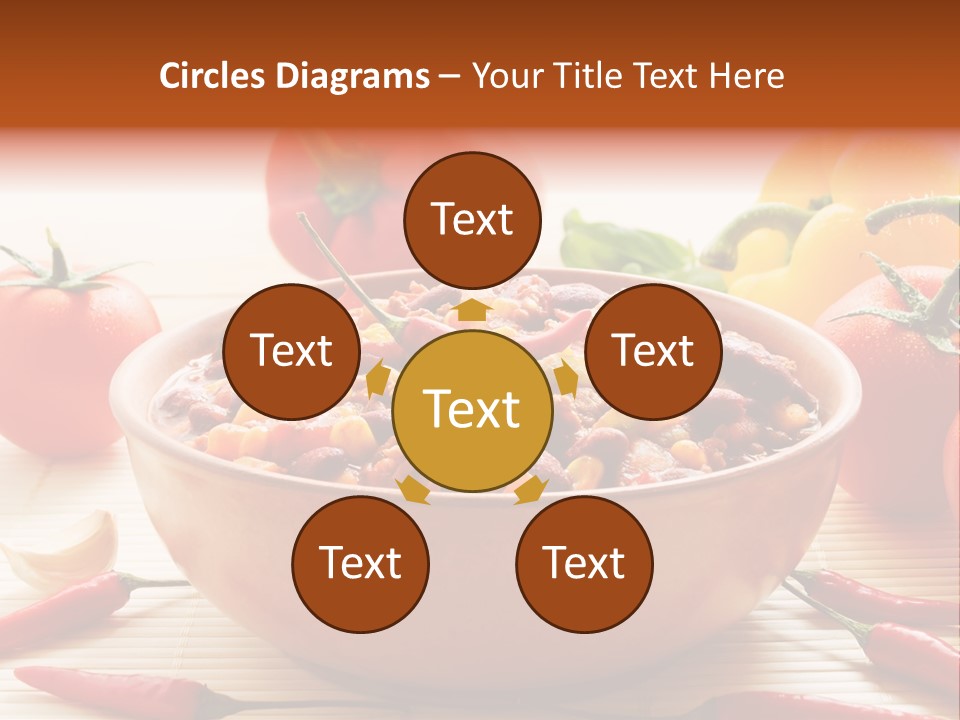 American Cuisine Meal Peppers PowerPoint Template