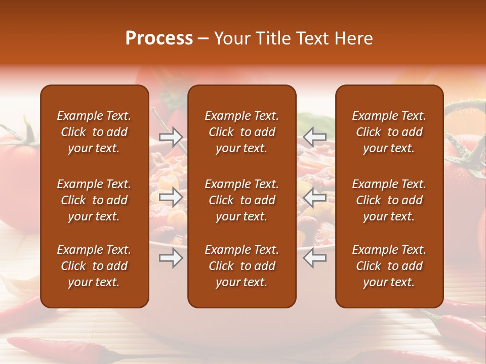 American Cuisine Meal Peppers PowerPoint Template