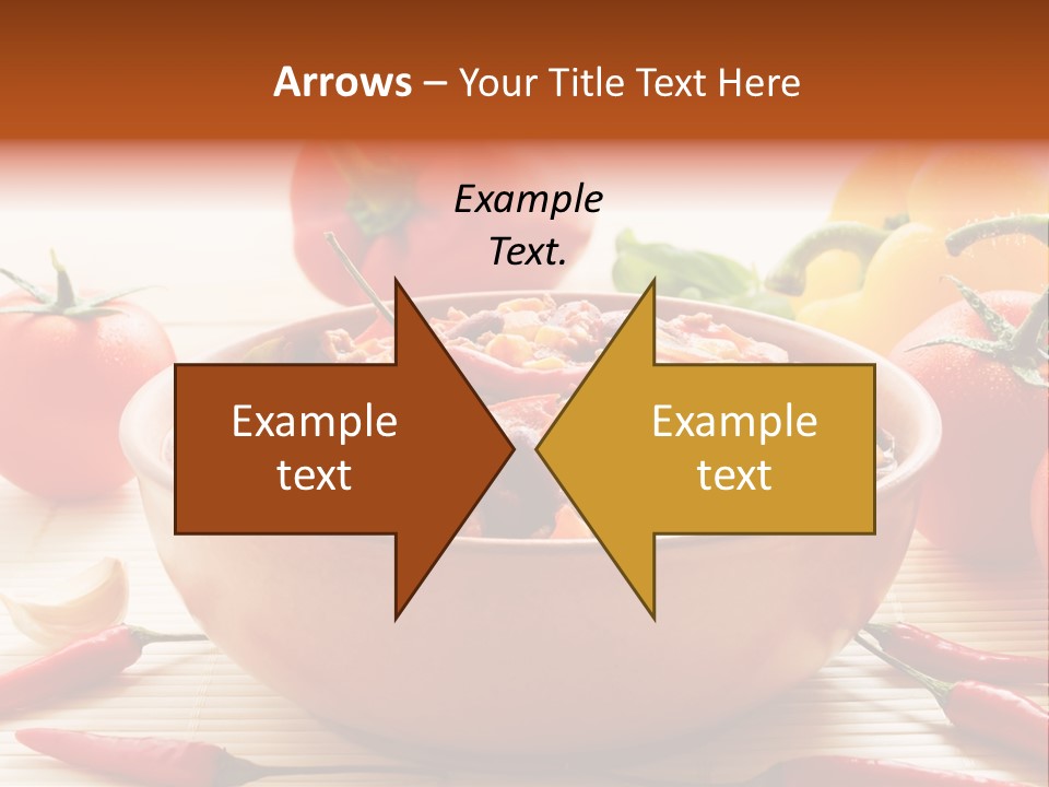 American Cuisine Meal Peppers PowerPoint Template