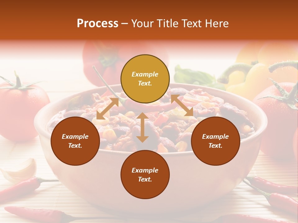 American Cuisine Meal Peppers PowerPoint Template