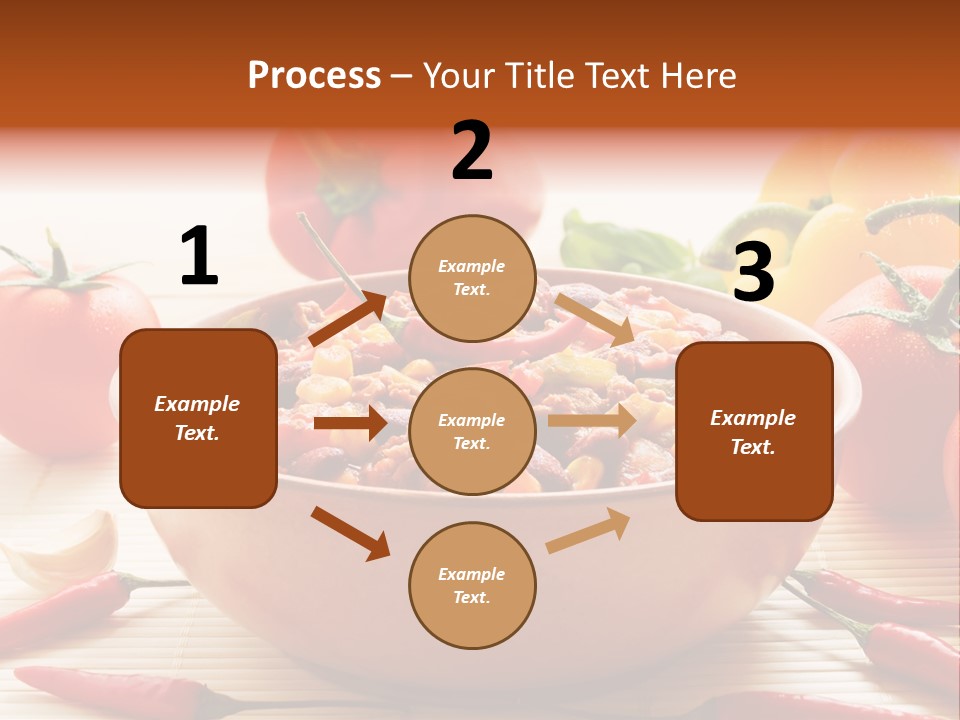 American Cuisine Meal Peppers PowerPoint Template