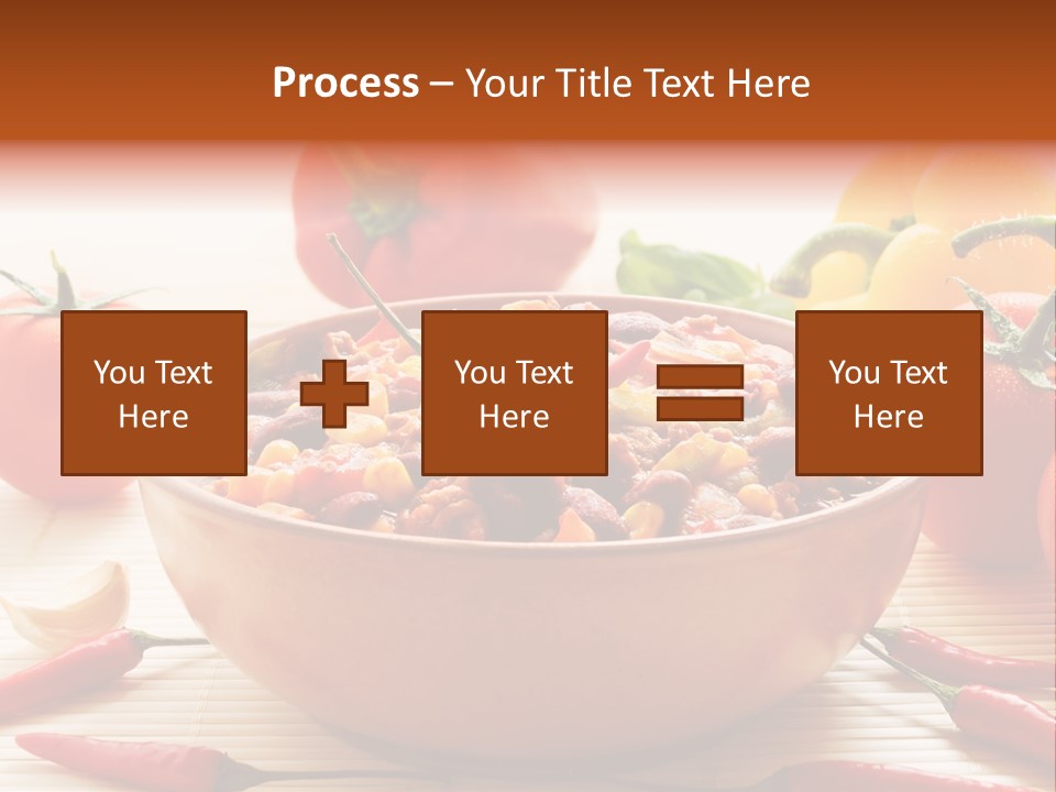 American Cuisine Meal Peppers PowerPoint Template