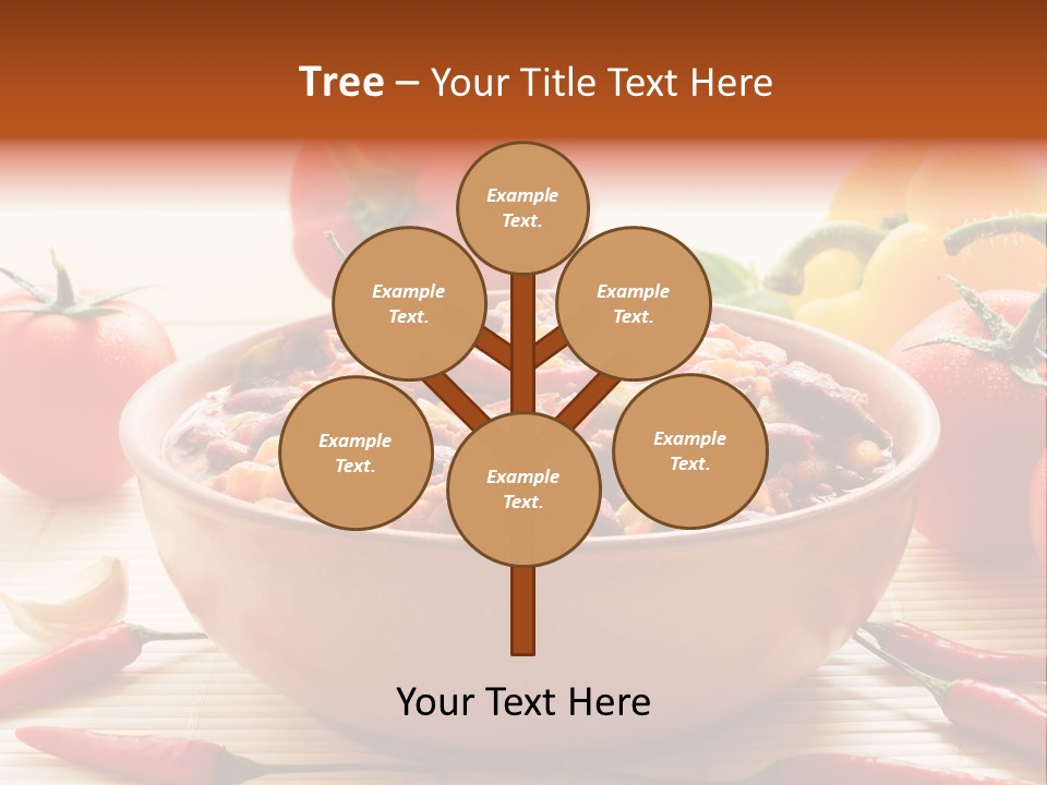 American Cuisine Meal Peppers PowerPoint Template