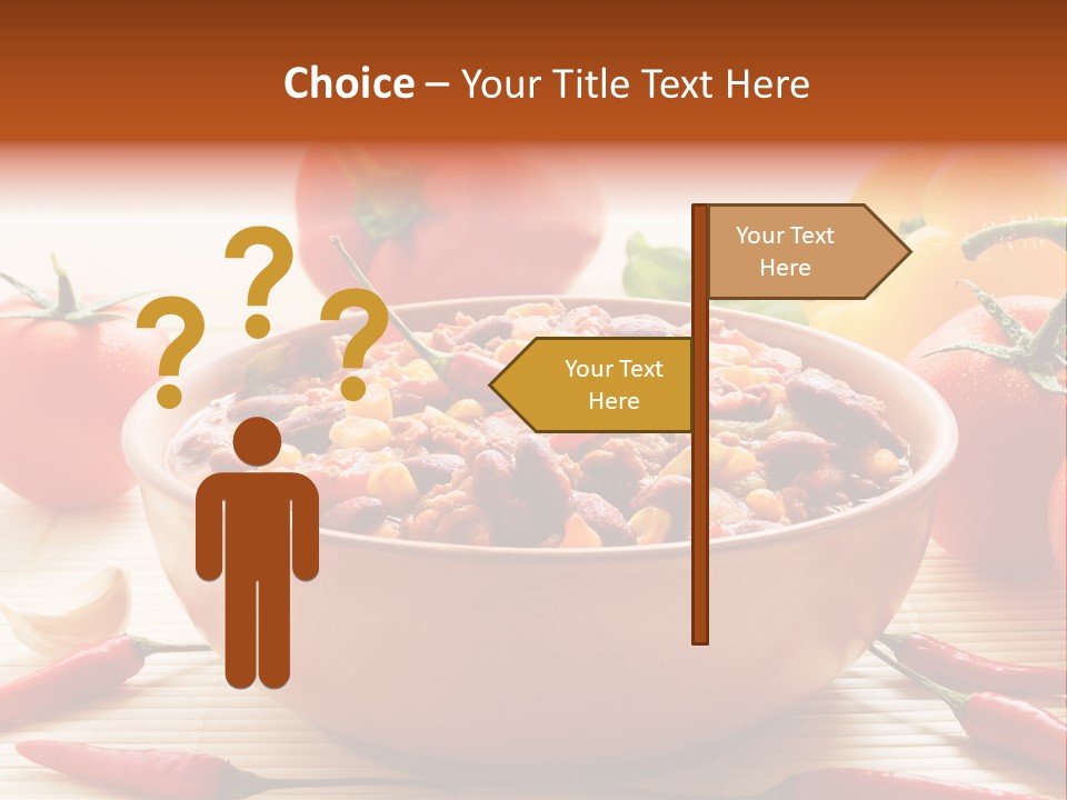 American Cuisine Meal Peppers PowerPoint Template