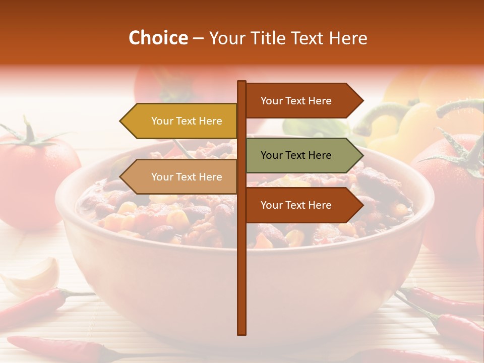 American Cuisine Meal Peppers PowerPoint Template