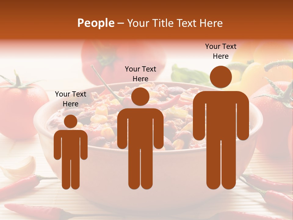 American Cuisine Meal Peppers PowerPoint Template