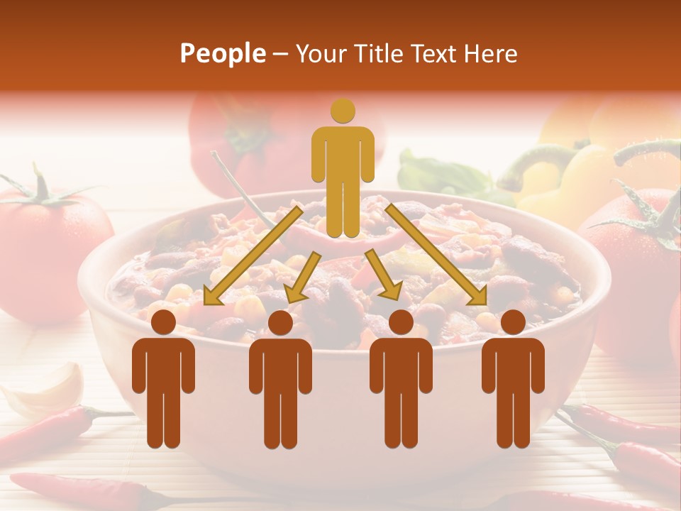 American Cuisine Meal Peppers PowerPoint Template