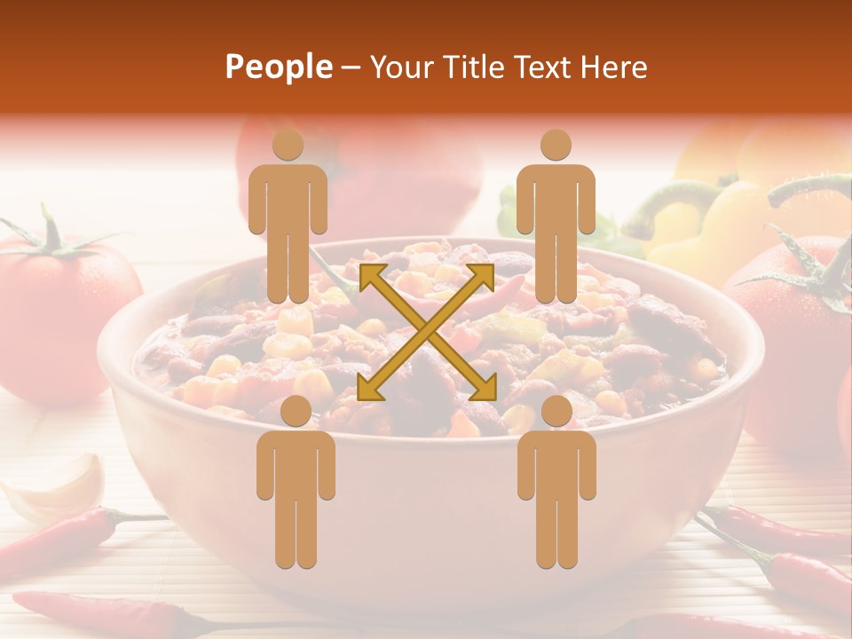 American Cuisine Meal Peppers PowerPoint Template