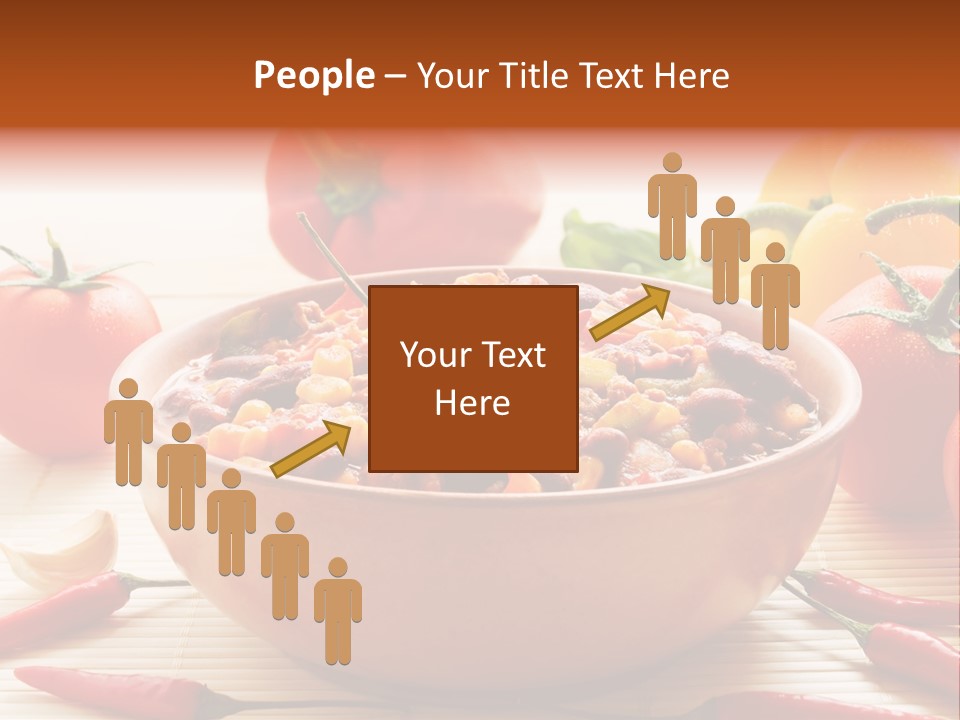 American Cuisine Meal Peppers PowerPoint Template