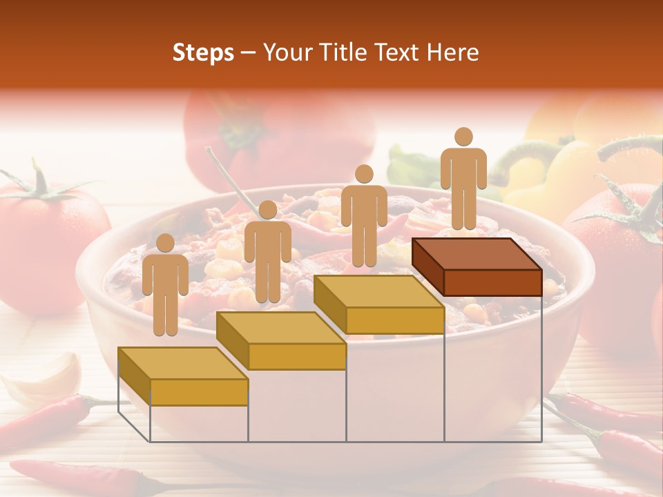 American Cuisine Meal Peppers PowerPoint Template