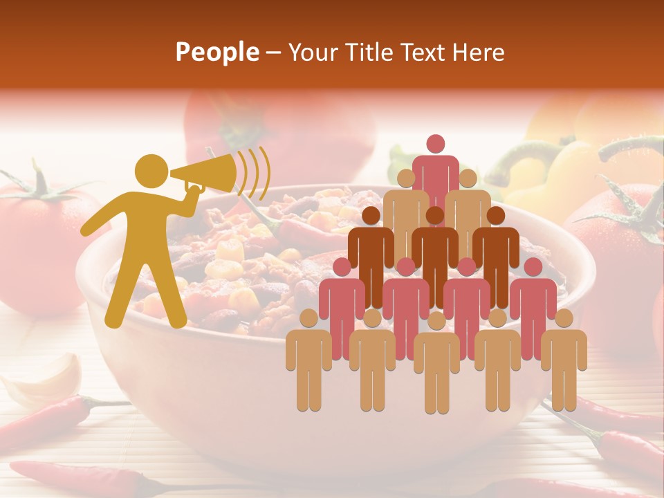 American Cuisine Meal Peppers PowerPoint Template