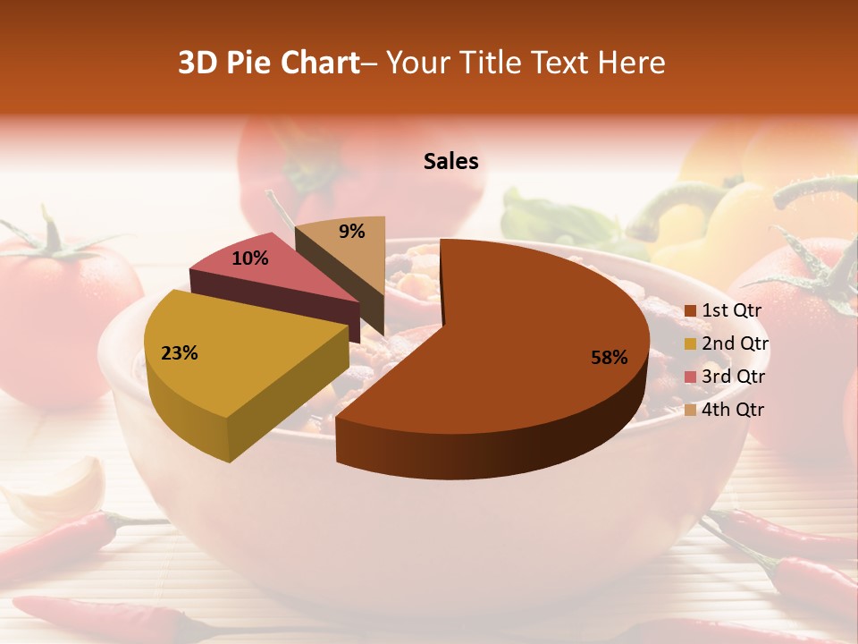 American Cuisine Meal Peppers PowerPoint Template