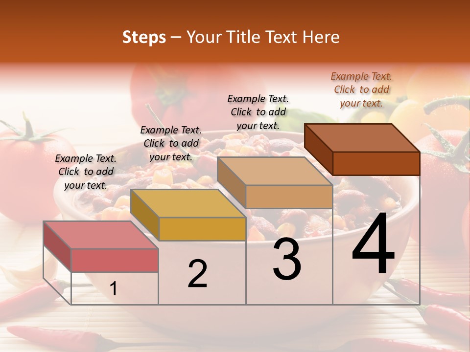 American Cuisine Meal Peppers PowerPoint Template