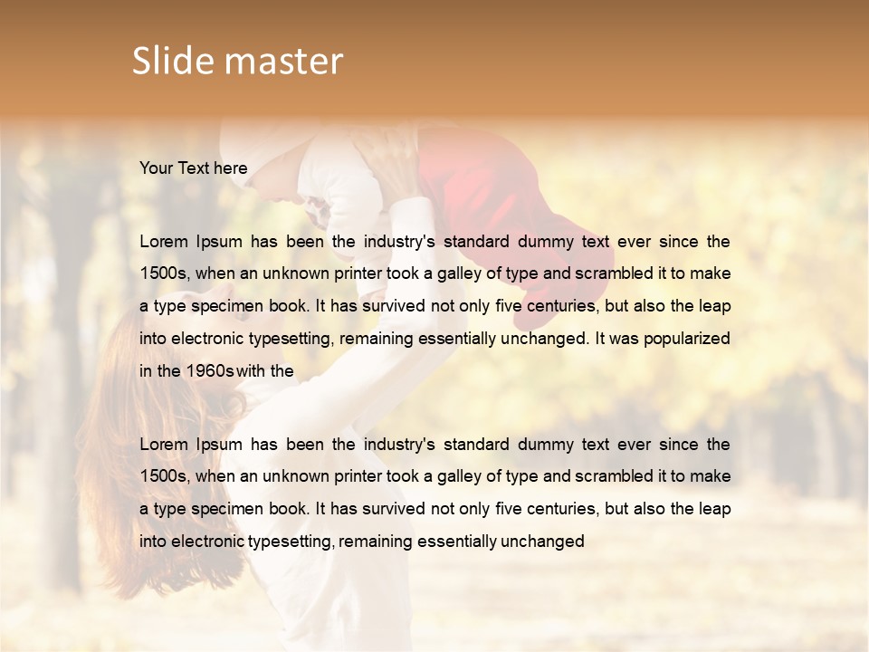 Outdoors Lifestyle Holding PowerPoint Template