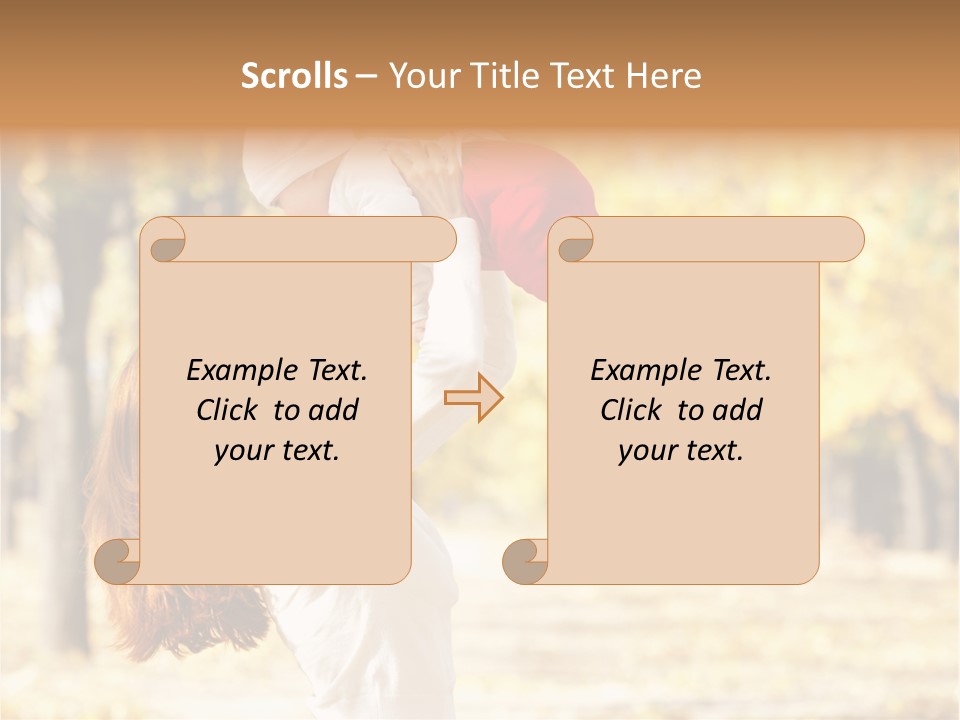 Outdoors Lifestyle Holding PowerPoint Template