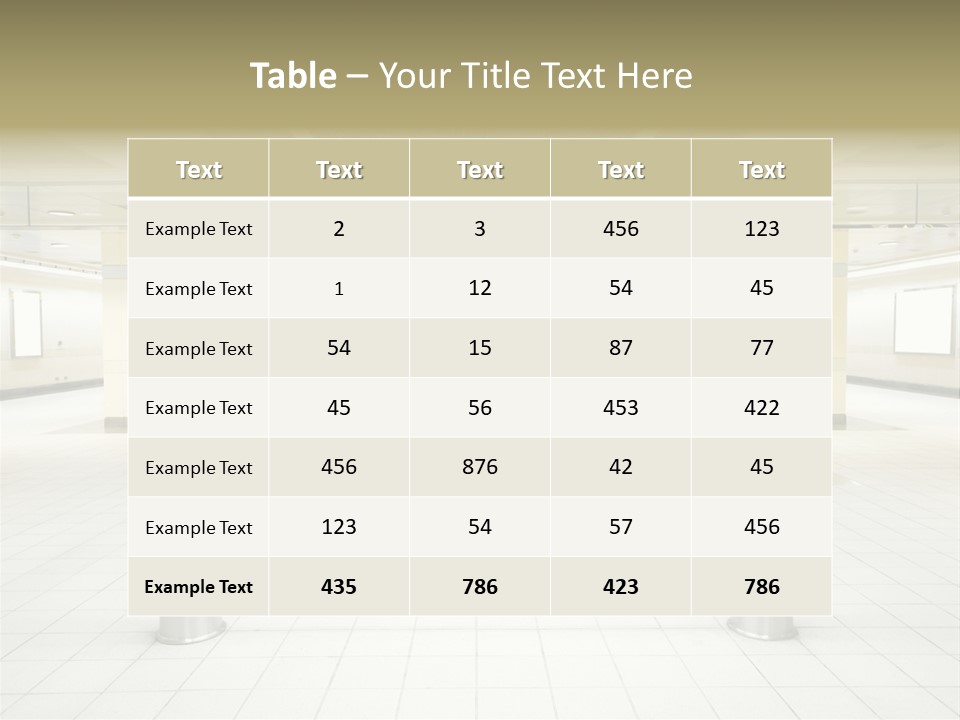 Architecture Inside Clean PowerPoint Template
