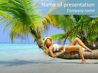 Nature Blue Coast PowerPoint Template