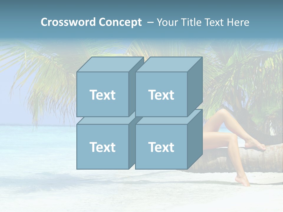 Nature Blue Coast PowerPoint Template