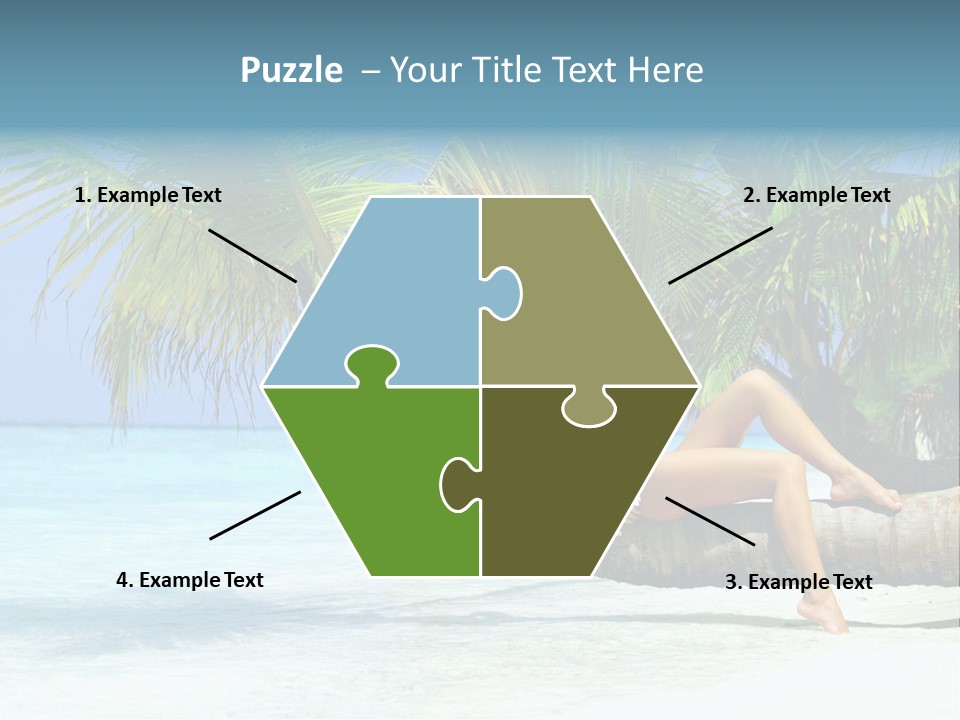 Nature Blue Coast PowerPoint Template