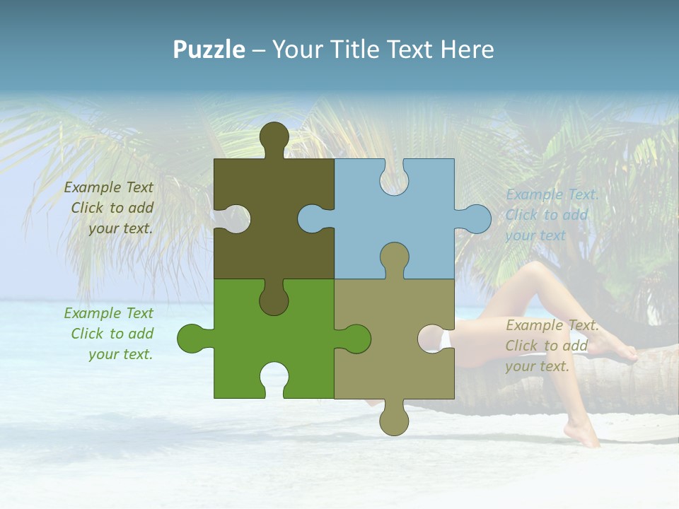 Nature Blue Coast PowerPoint Template