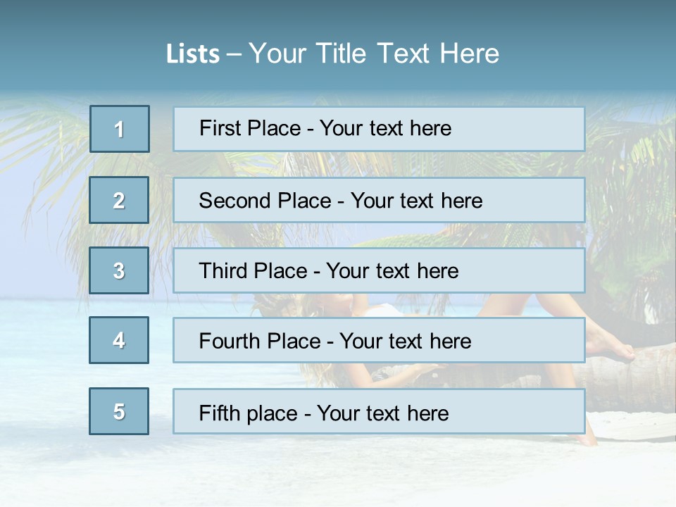 Nature Blue Coast PowerPoint Template
