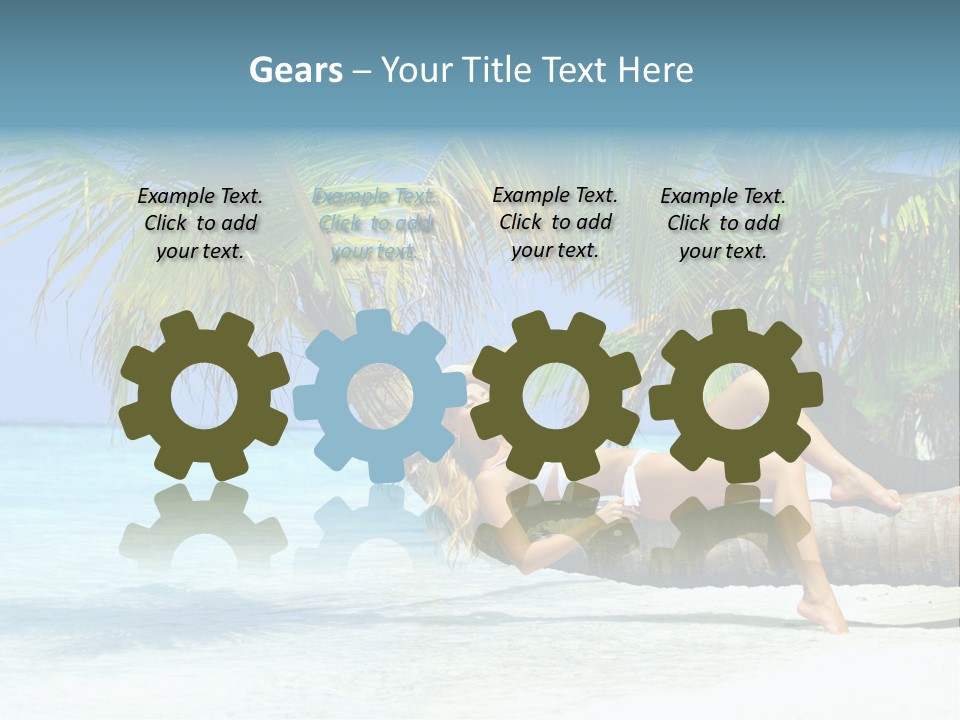 Nature Blue Coast PowerPoint Template