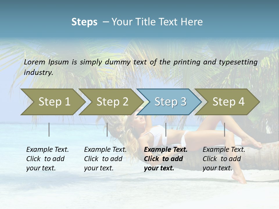 Nature Blue Coast PowerPoint Template