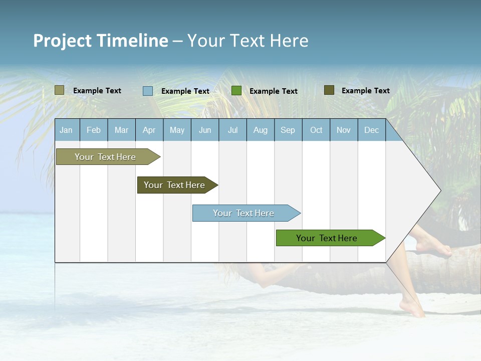 Nature Blue Coast PowerPoint Template